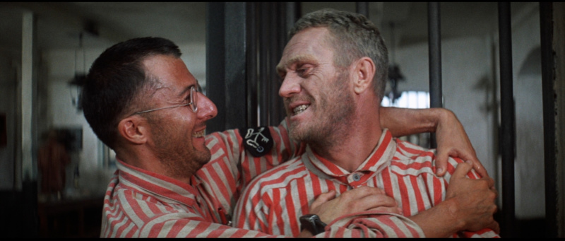 Dustin Hoffman e Steve McQueen in una scena del film del 1973.