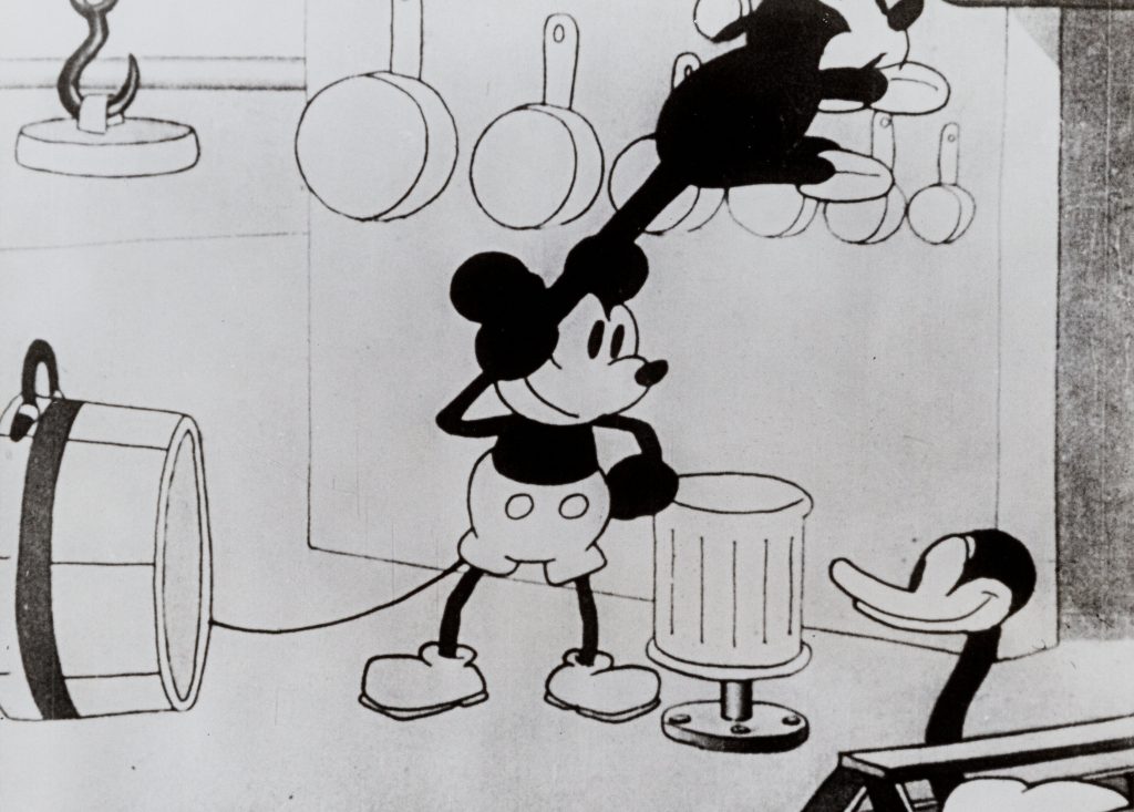 motivo Mickey Mouse Muffole estensibili per ragazzo Topolino 