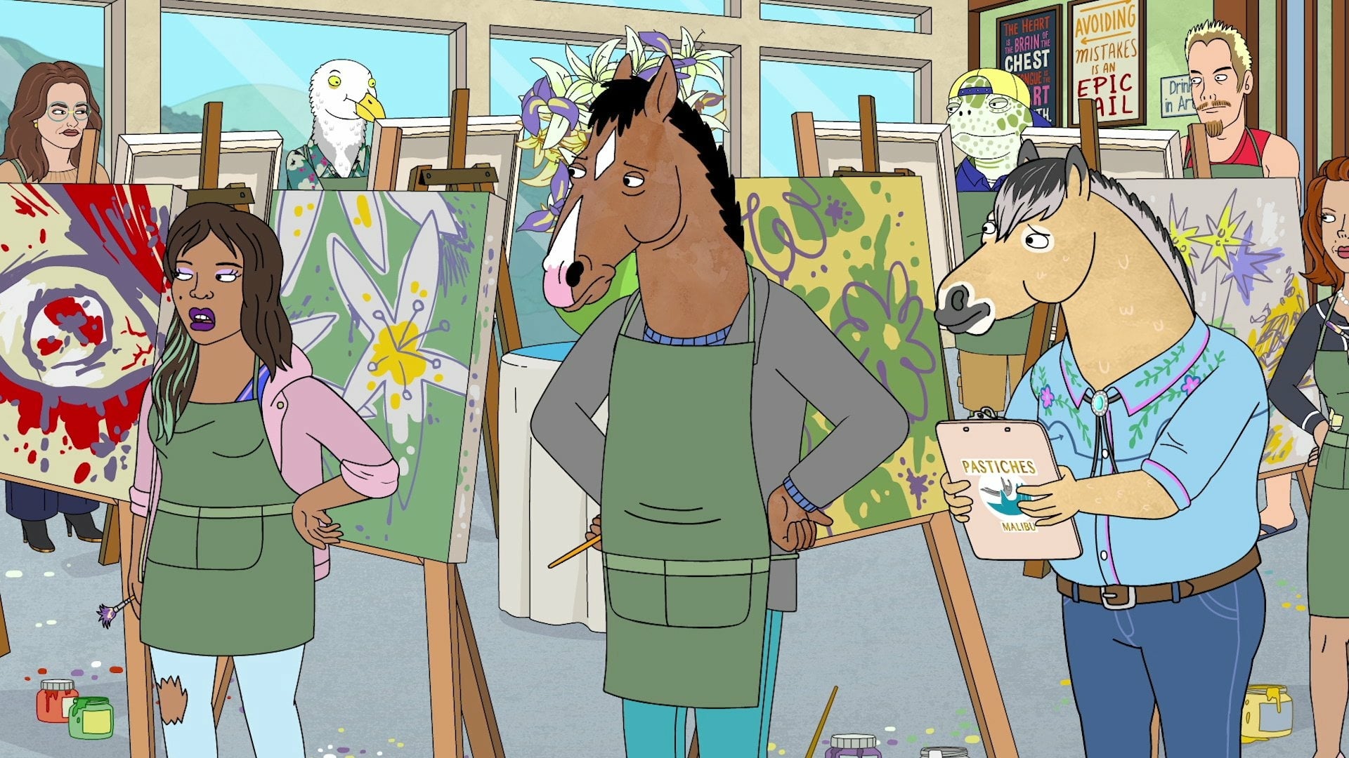 BoJack Horseman 6: una scena della sesta stagione della serie Netflix