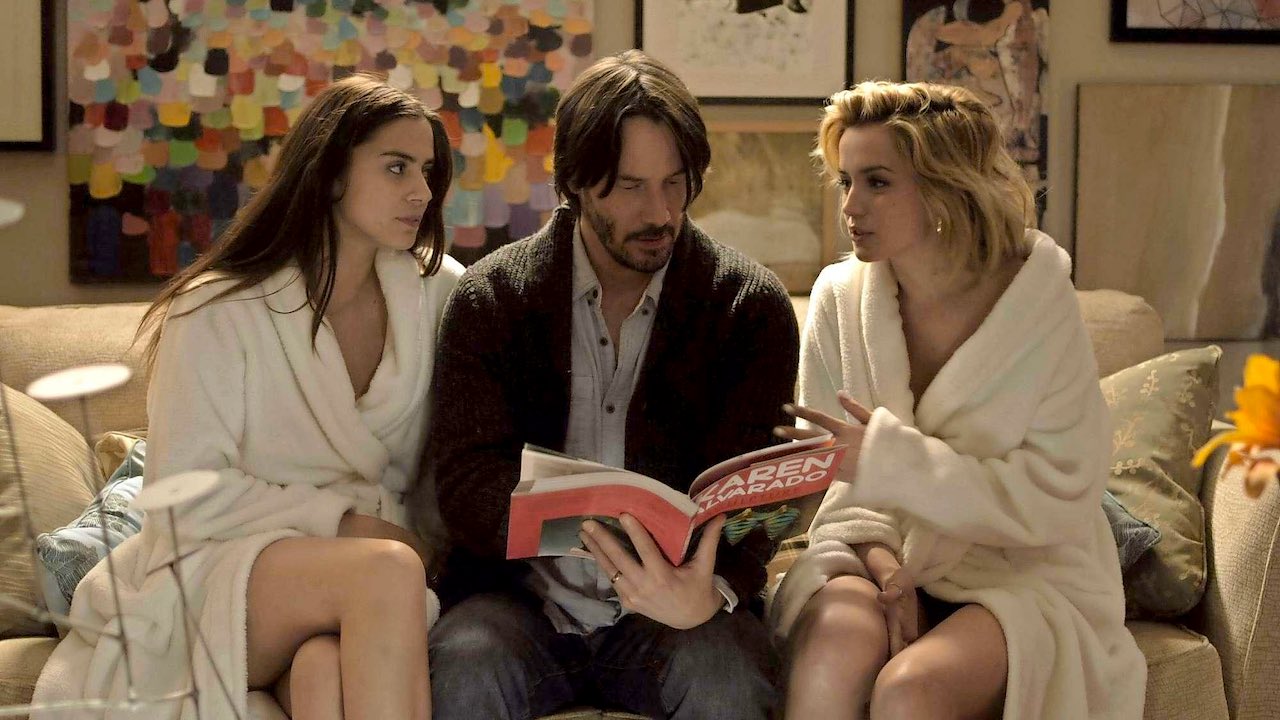 Lorenza Izzo, Keanu Reeves e Ana De Armas in Knock Knock