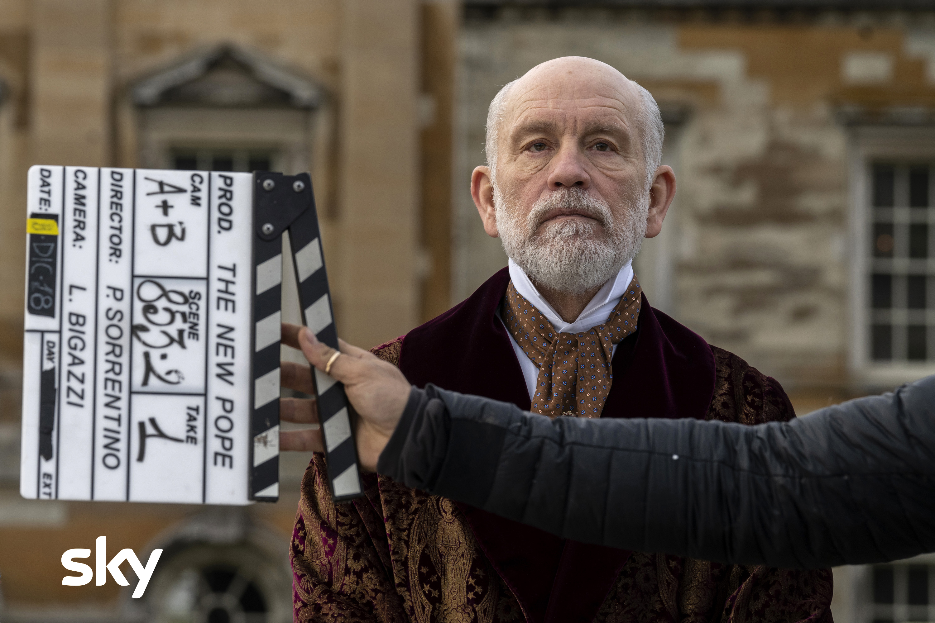 John Malkovich prima del ciak. Foto Credits: Gianni Fiorito.
