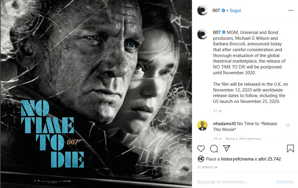 007 No Time To Die Quando Esce In Italia