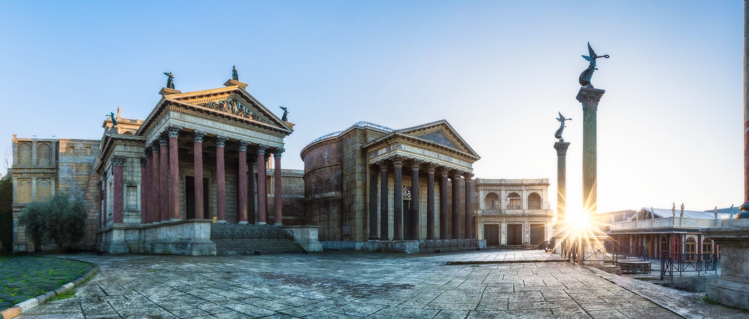 Il set Roma Antica di Cinecittà