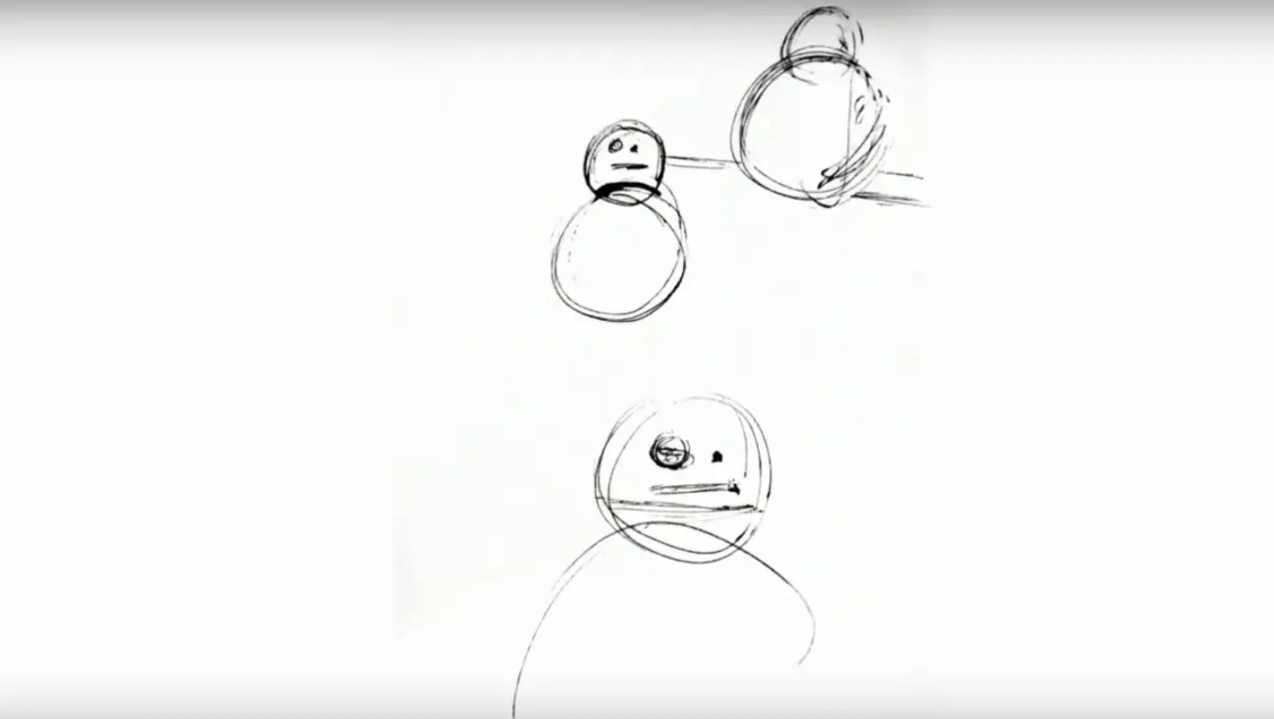 Gli sketch di BB-8