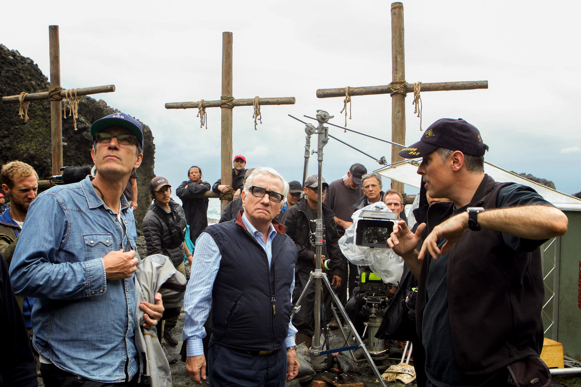Martin Scorsese sul set di Silence