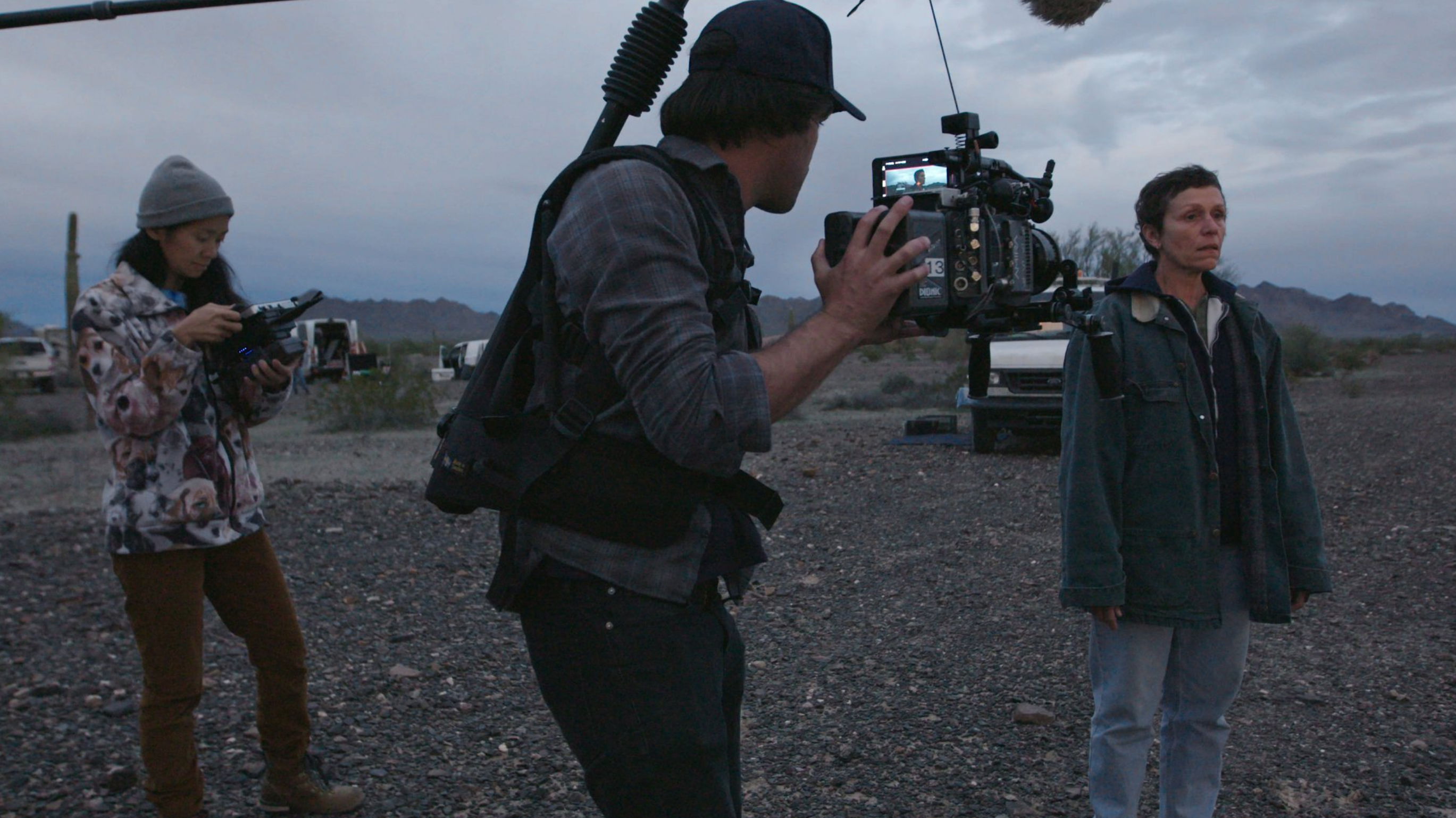 Sul set di Nomadland
