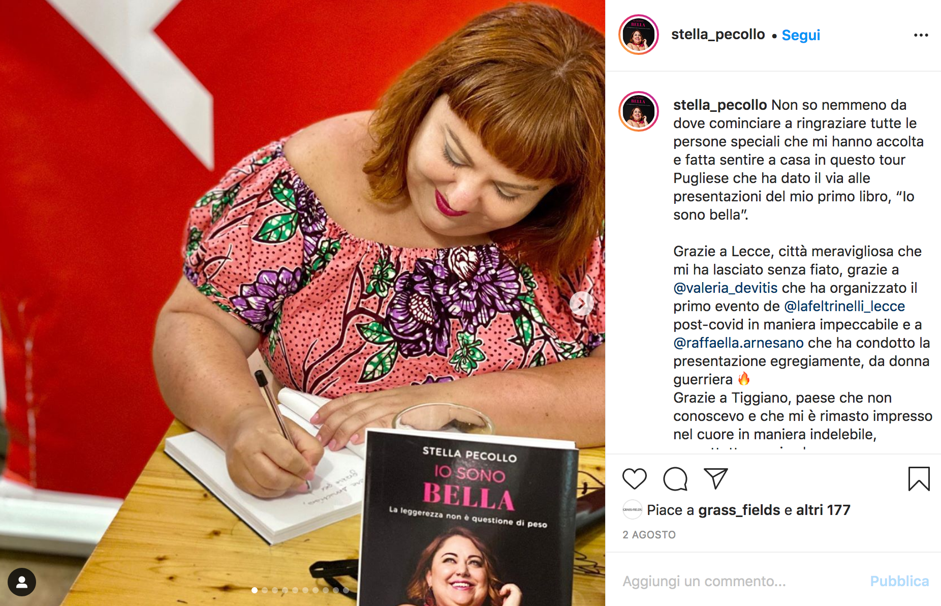Stella Pecollo e il suo libro