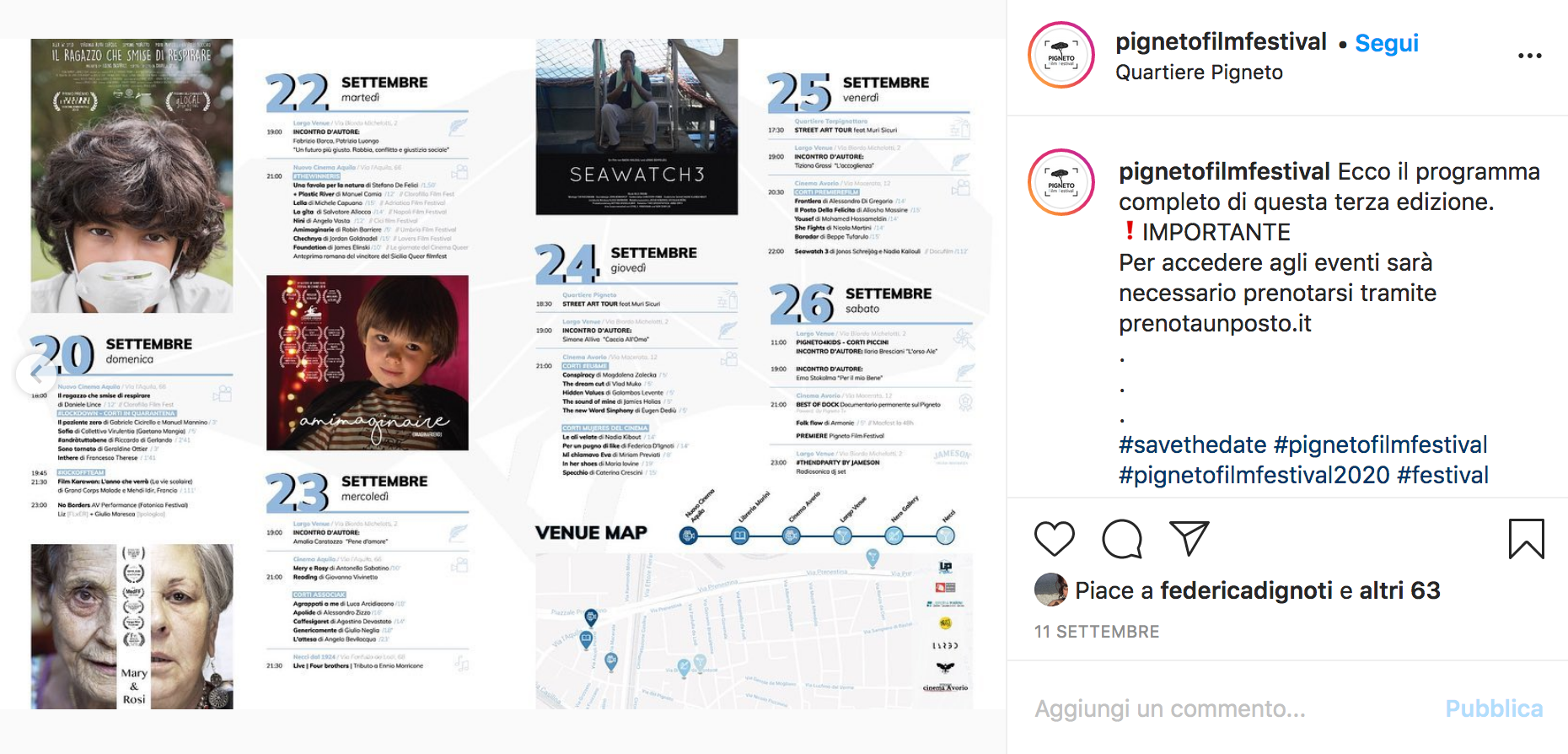 Il programma del Pigneto Film Festival