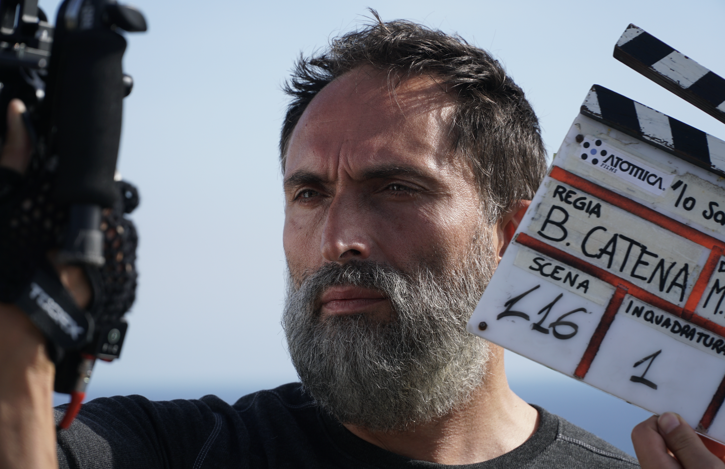 Davide Iacopini sul set