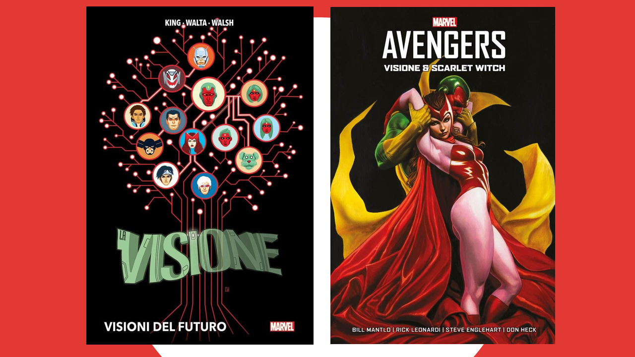 Le cover di Visioni dal Futuro e Visione & Scarlet Witch Le cover di Visioni dal Futuro e Visione & Scarlet Witch