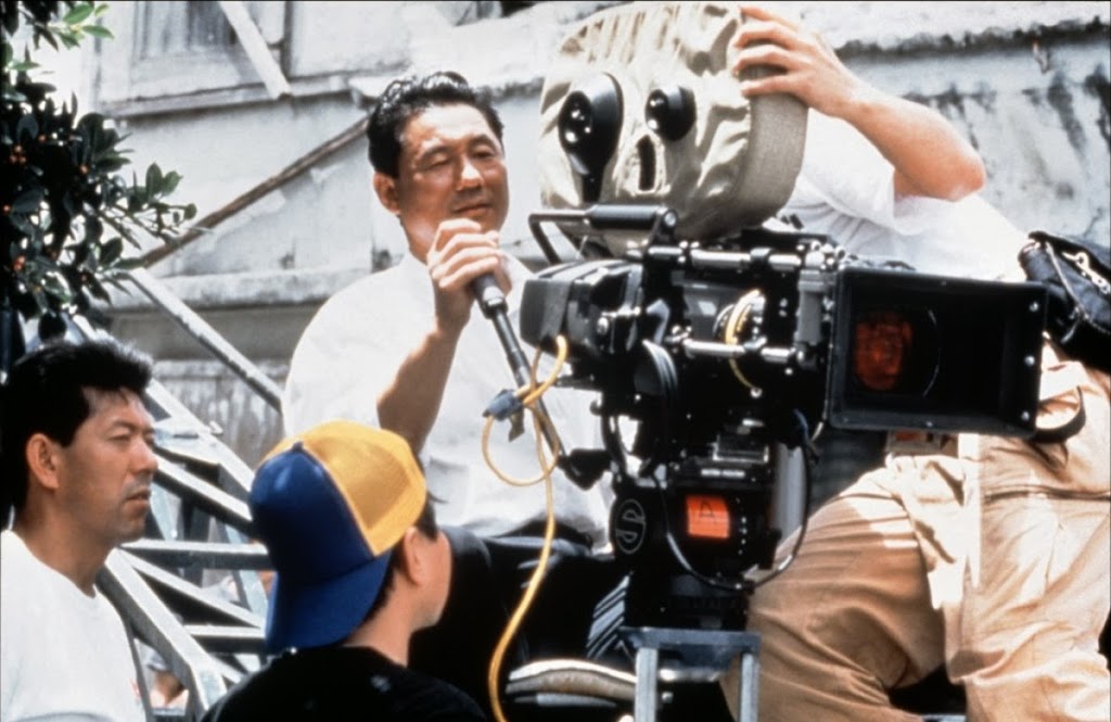 Kitano sul set di Sonatine