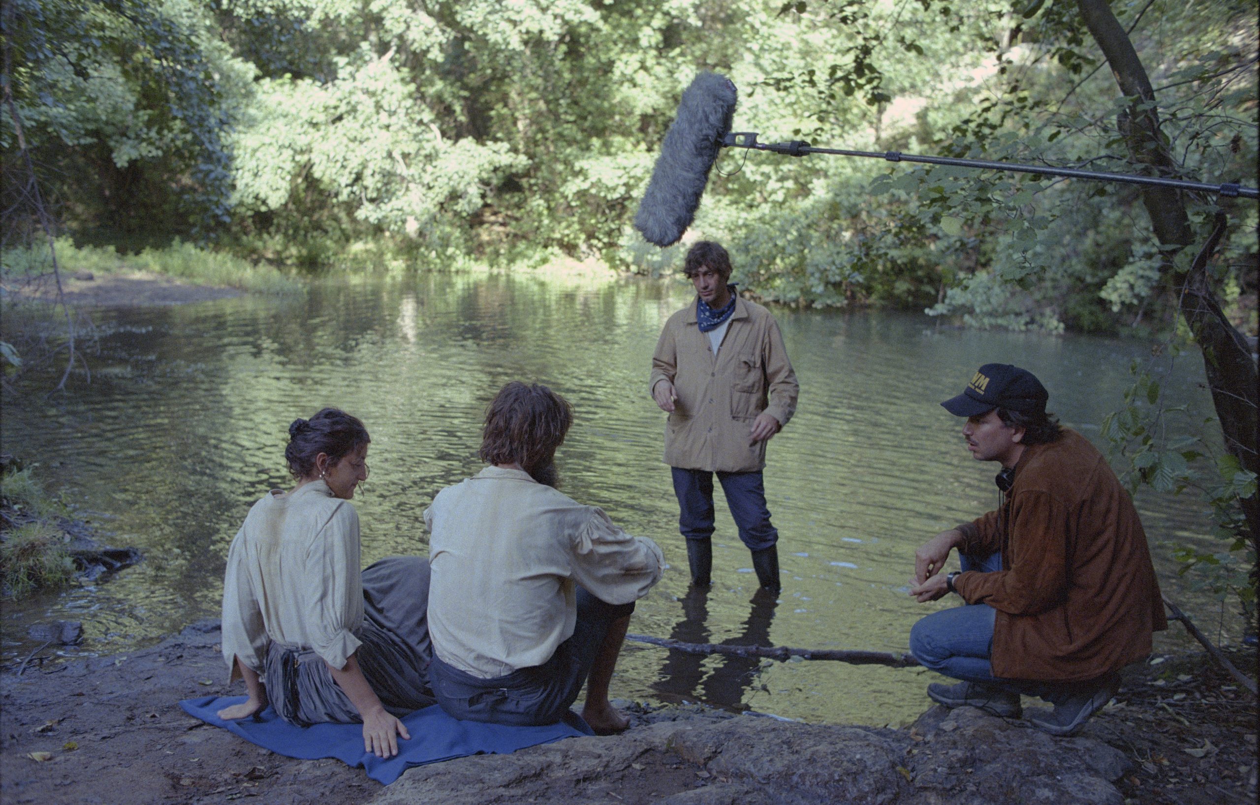 Alessio Rigo de Righi e Matteo Zoppis sul set di Re Granchio