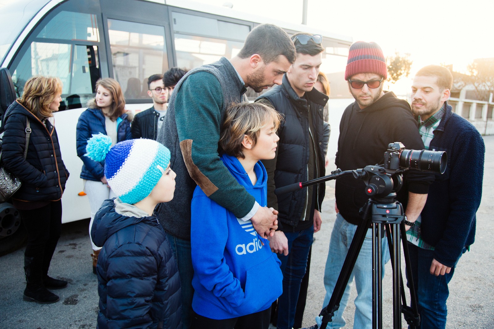 Il backstage O’Cumpagn Mij. Foto di Gilda Aloisi
