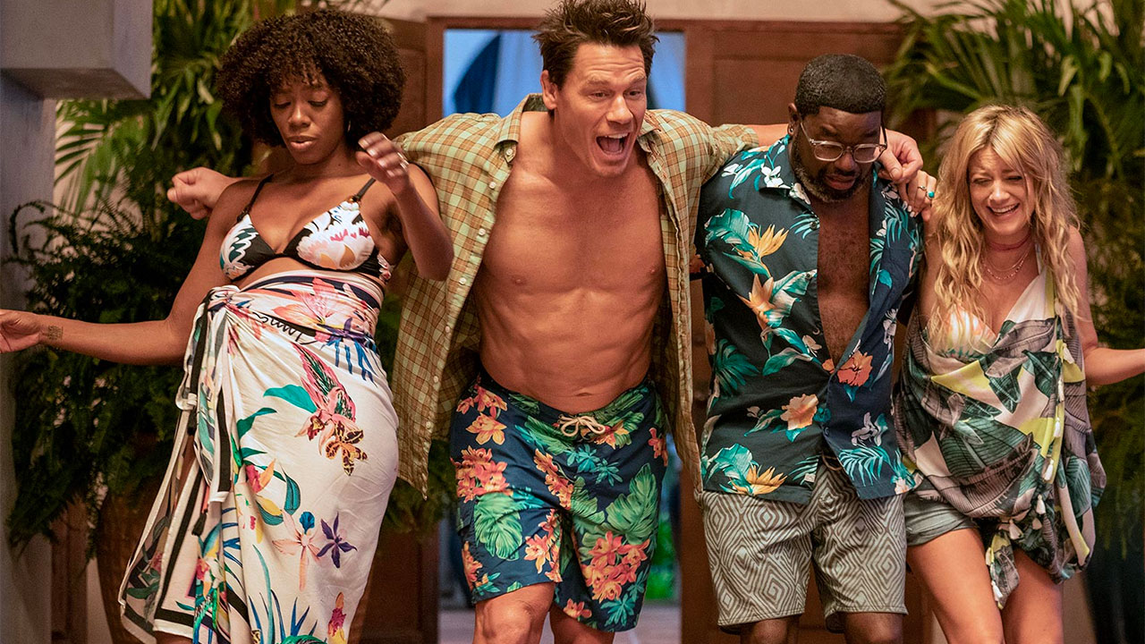 I protagonisti di Amici delle Vacanze: Yvonne Orji, John Cena, Lil Rel Howery e Meredith Hagner