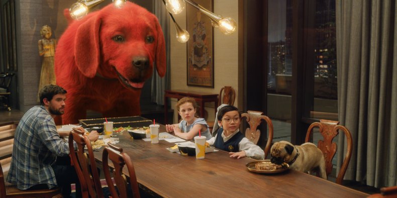 Una scena di Clifford, il Grande Cane Rosso
