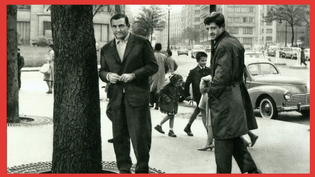 Lino Ventura e Jean Paul Belmondo in Asfalto che scotta.