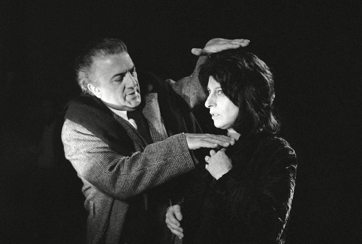 Federico Fellini e Anna Magnani 