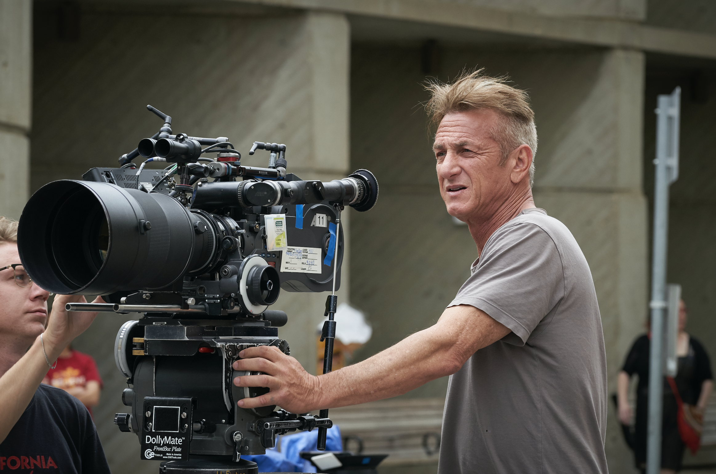 Sean Penn sul set