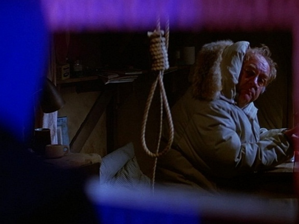 Wilford Brimley è il Dr. Blair in una scena de La cosa