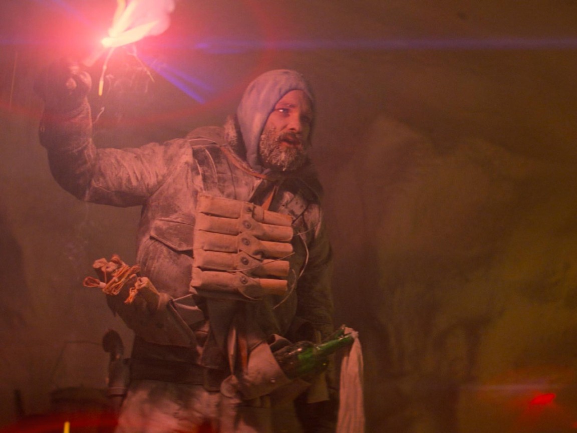 Kurt Russell nel finale de La cosa