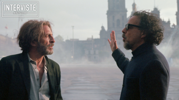 Daniel Giménez Cacho e Alejandro González Iñárritu sul set di Bardo