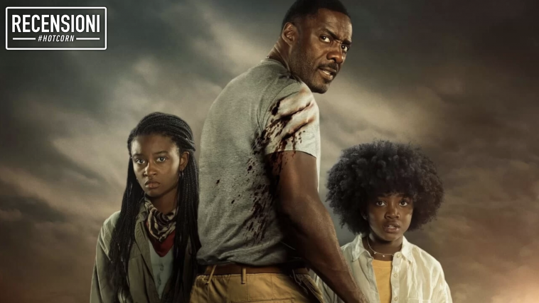 Idris Elba, Iyana Halley e Leah Sava Jeffries nel banner di Beast