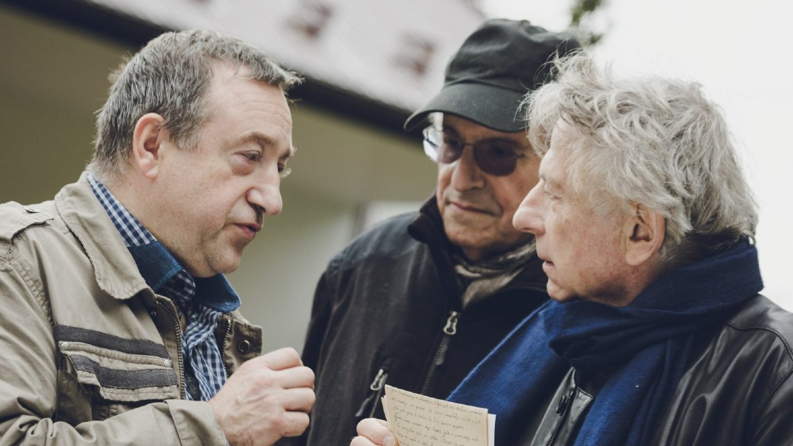 Stanislaw Buchala, Ryszard Horowitz e Roman Polanski in una scena di Hometown - La strada dei ricordi