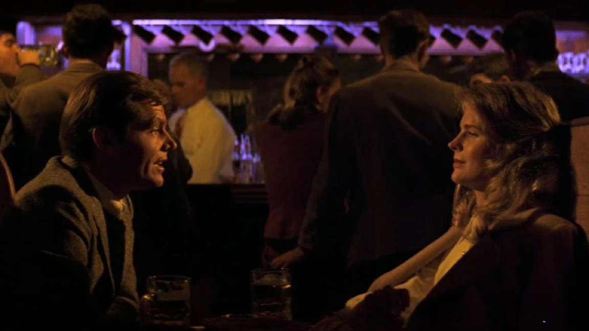 Jack Nicholson e Candice Bergen in una scena di Conoscenza carnale