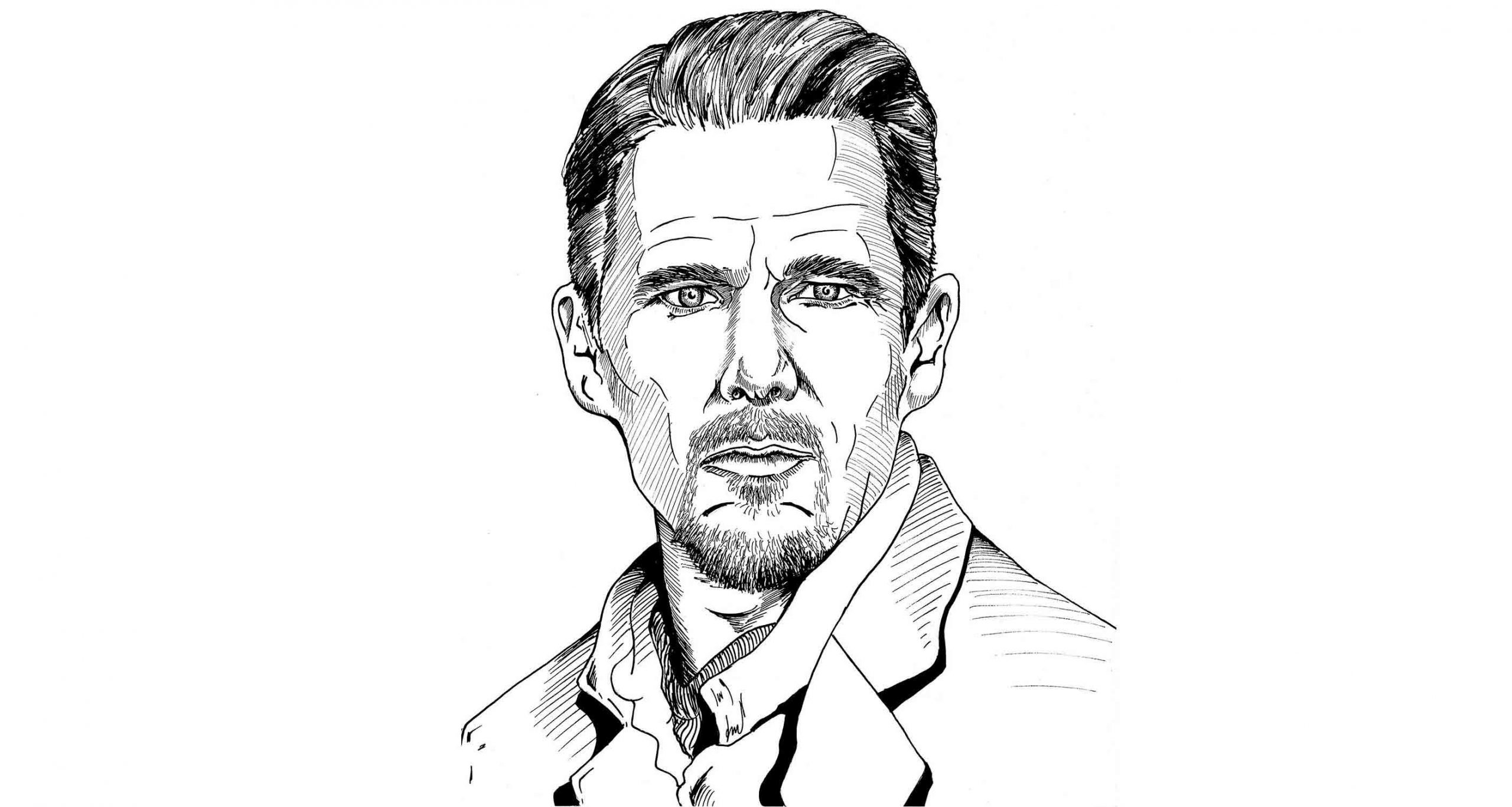Batman bust sketch by Ethan Van Sciver, in Dustin J's Commissions Comic Art  Gallery Room