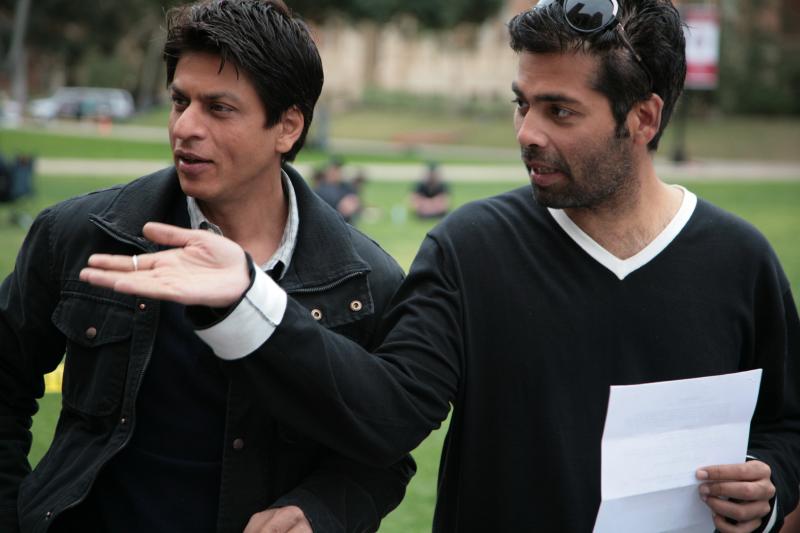 Karan Johar on set