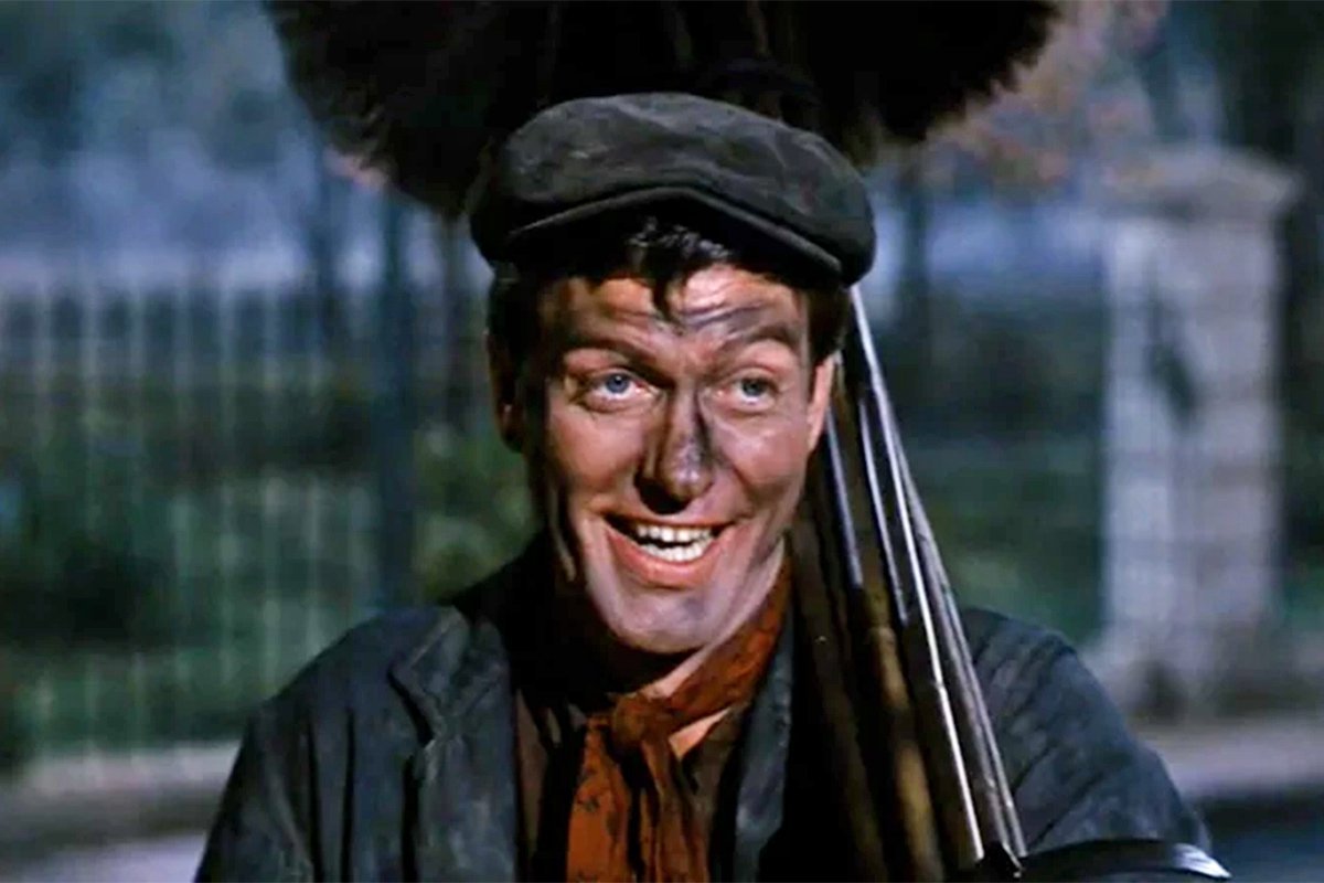 Mary Poppins Publicity Still Of Dick Van Dyke 5629