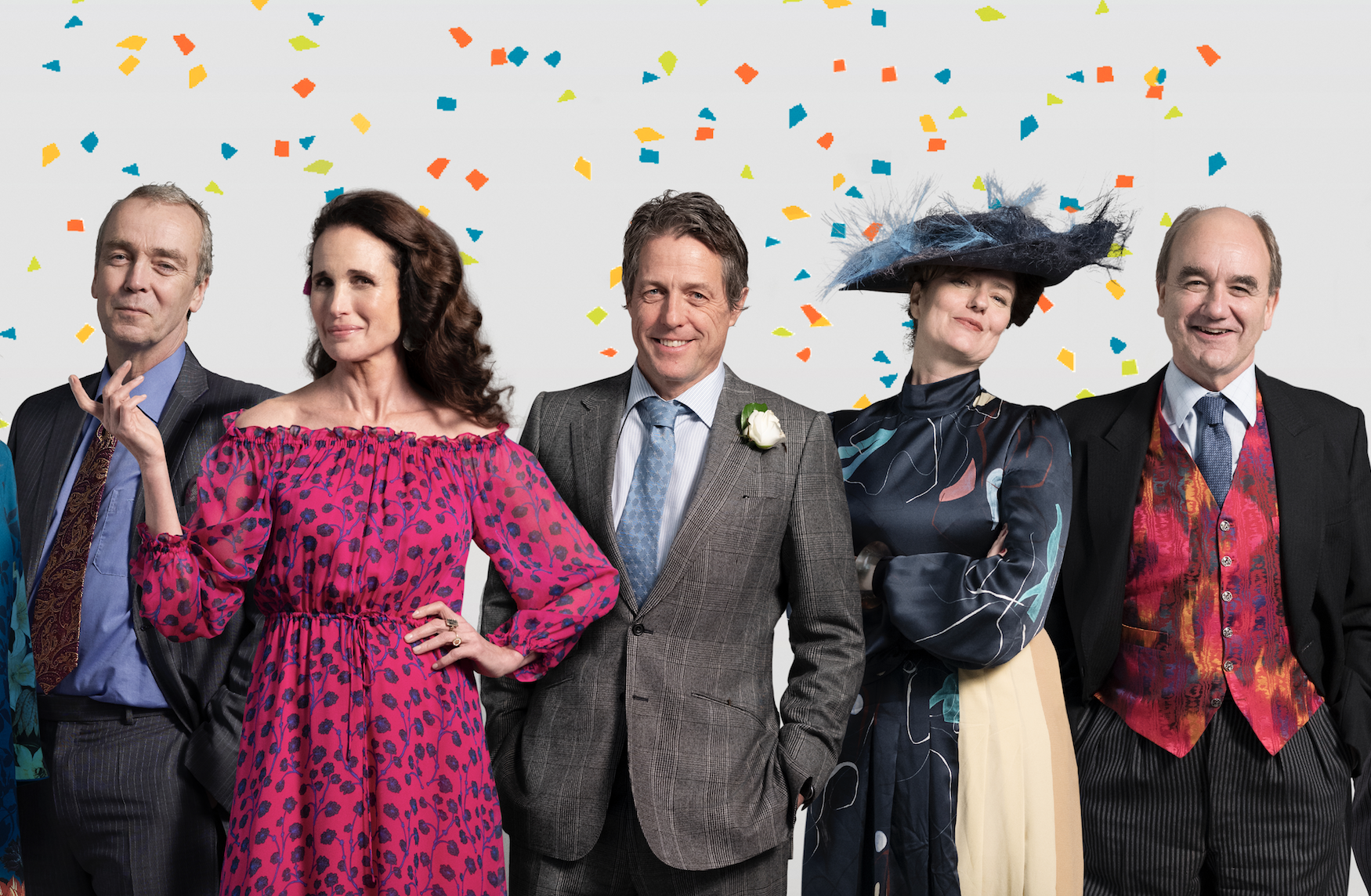Hugh Grant And Andie Mac Dowell In One Red Nose Day And A Wedding