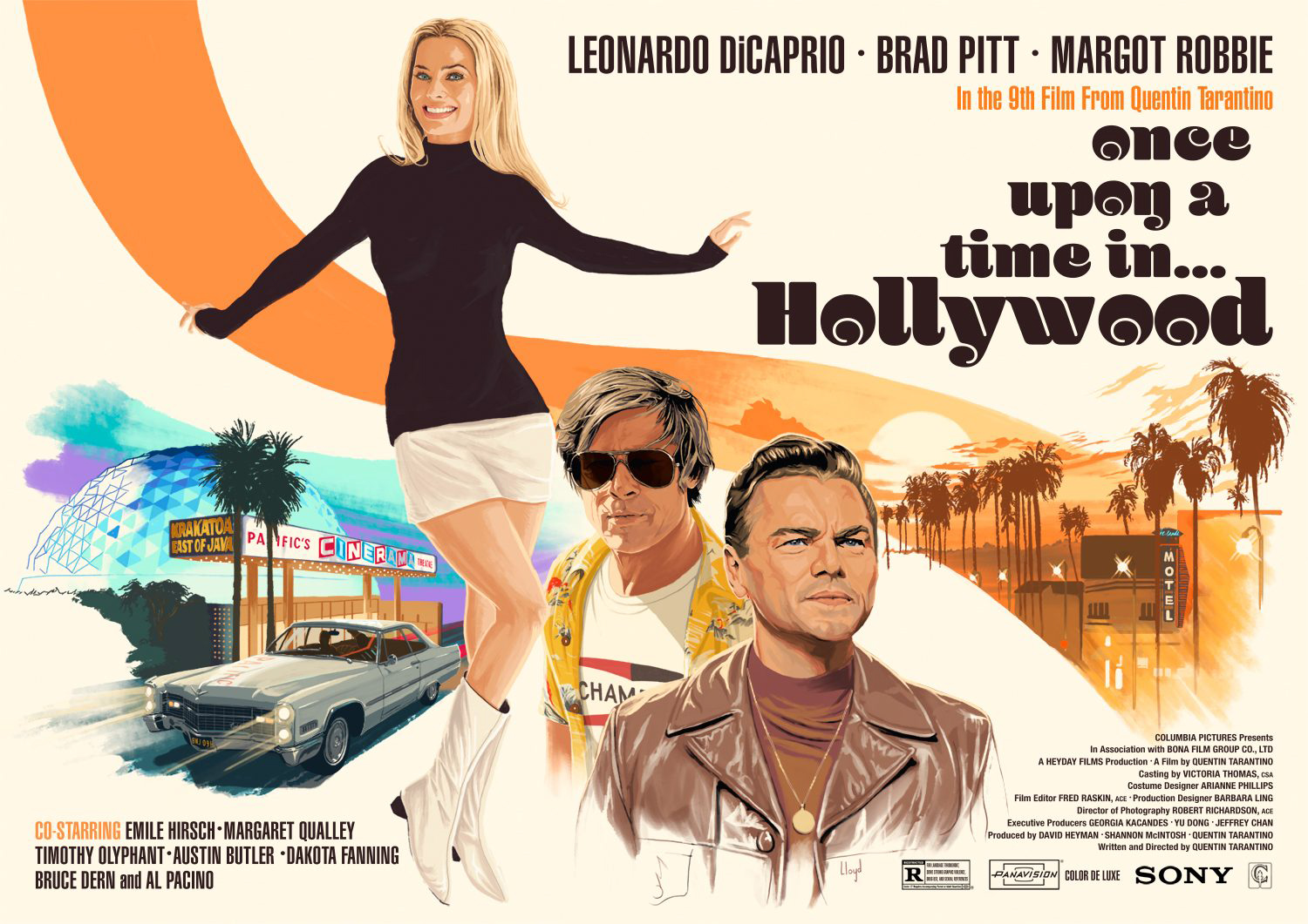 once upon a time in hollywood poster